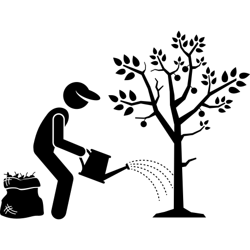 watering water tree icon